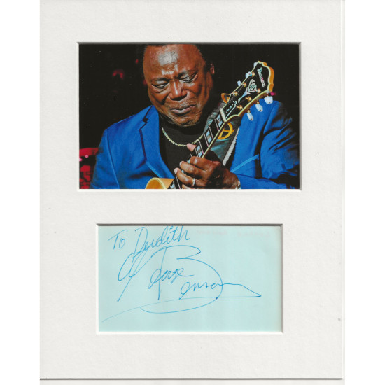 George Benson signed genuine signature autograph display UACC RD AFTAL