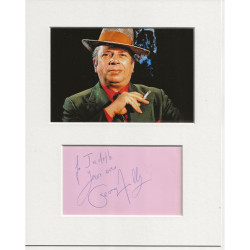 George Melly signed genuine signature autograph display UACC RD AFTAL