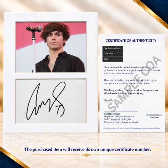 George Shelley signed genuine signature autograph display UACC RD MANUSCRIPT SOCIETY