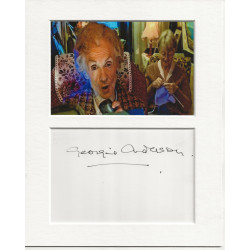 Georgine Anderson signed genuine signature autograph display UACC RD MANUSCRIPT SOCIETY