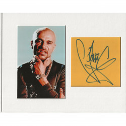 Goldie signed genuine signature autograph display AFTAL