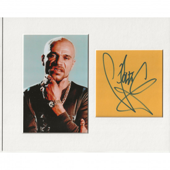 Goldie signed genuine signature autograph display AFTAL