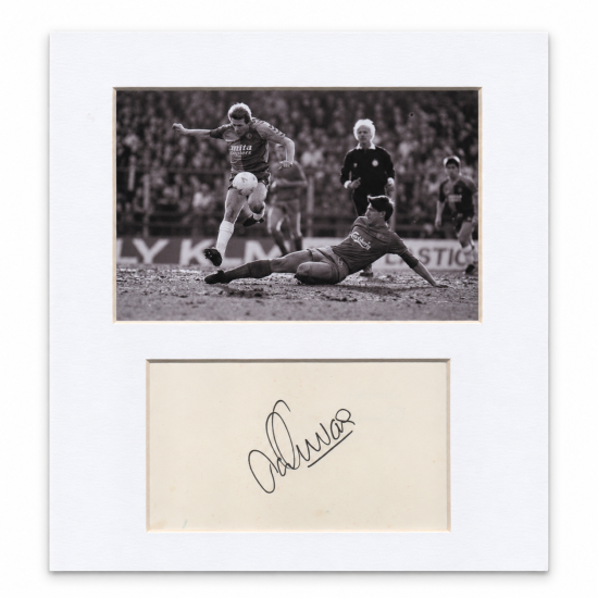 Gordon Cowans signed genuine signature autograph display UACC RD MANUSCRIPT SOCIETY