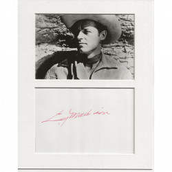 Guy Madison signed genuine signature autograph display AFTAL