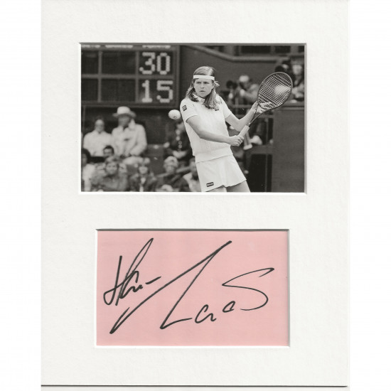 Hana Mandlikova signed genuine signature autograph display AFTAL