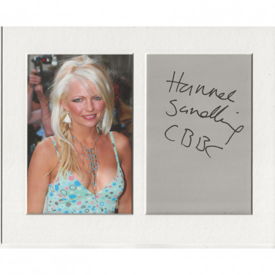Hannah Sandling signed genuine signature autograph display AFTAL