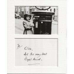 Hazel Ascot signed genuine signature autograph display UACC RD MANUSCRIPT SOCIETY