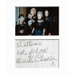 Heather Chasen signed genuine signature autograph display UACC RD MANUSCRIPT SOCIETY