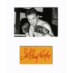 Henry Cooper signed genuine signature autograph display UACC RD MANUSCRIPT SOCIETY