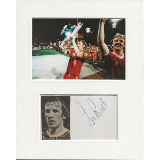 Ian Bowyer signed genuine signature autograph display AFTAL