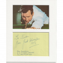 Jack Karnehm signed genuine signature autograph display AFTAL