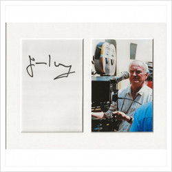 James Ivory signed genuine signature autograph display AFTAL