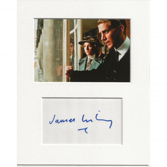 James Wilby signed genuine signature autograph display AFTAL