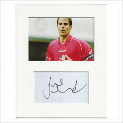 Jamie Redknapp signed genuine signature autograph display AFTAL