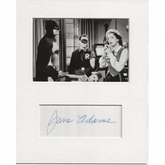 Jane Adams signed genuine signature autograph display AFTAL