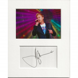 Jason Donovan signed genuine signature autograph display AFTAL