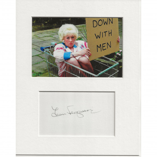 Jean Fergusson signed genuine signature autograph display UACC RD AFTAL
