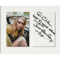 Jenny Hanley signed genuine signature autograph display UACC RD AFTAL