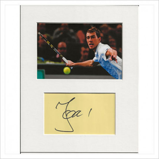 Jerzy Janowicz signed genuine signature autograph display AFTAL