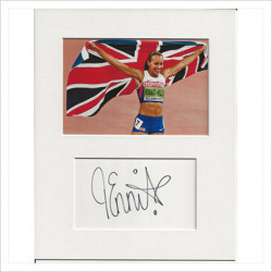 Jessica Ennis-Hill signed genuine signature autograph display AFTAL