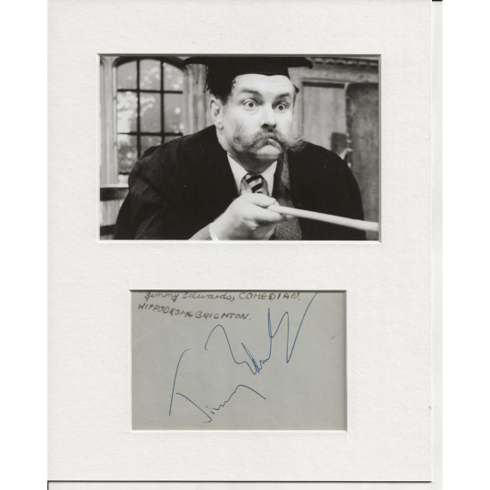 Jimmy Edwards signed genuine signature autograph display UACC RD AFTAL