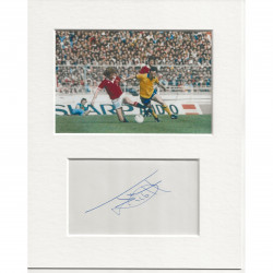 Jimmy Nicholl signed genuine signature autograph display AFTAL