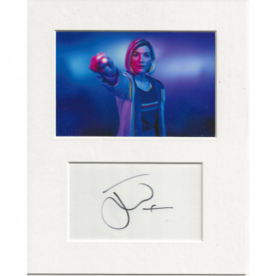 Jodie Whittaker signed genuine signature autograph display AFTAL