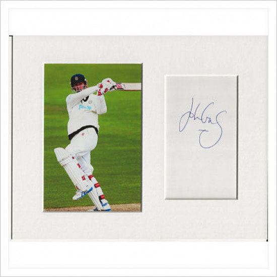 John Crawley signed genuine signature autograph display AFTAL