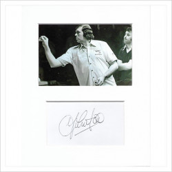 John Lowe signed genuine signature autograph display AFTAL