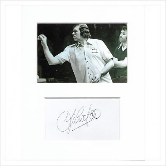 John Lowe signed genuine signature autograph display AFTAL