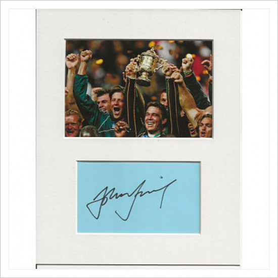 John Smit signed genuine signature autograph display AFTAL
