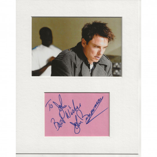 John Barrowman signed genuine signature autograph display AFTAL