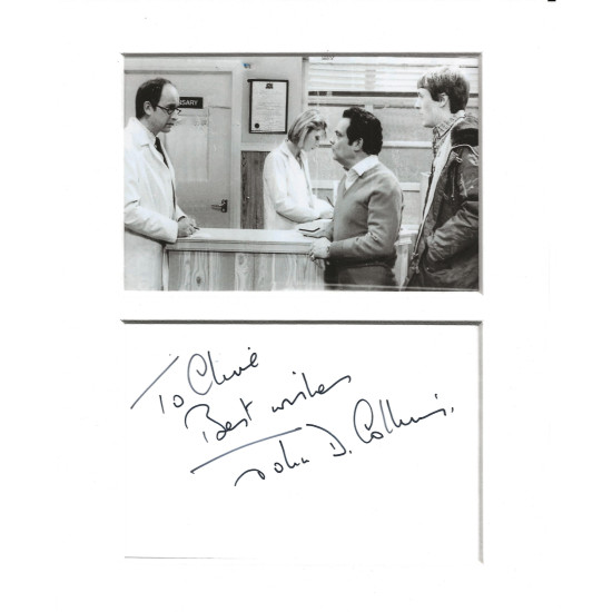 John D Collins signed genuine signature autograph display UACC RD MANUSCRIPT SOCIETY