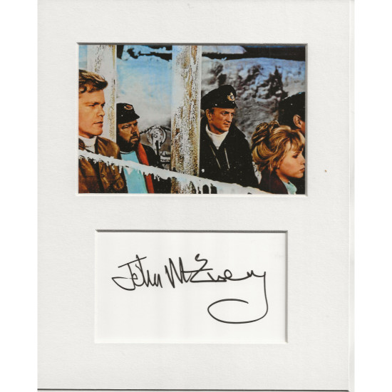 John McEnery signed genuine signature autograph display UACC RD MANUSCRIPT SOCIETY