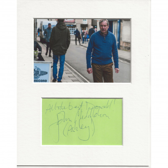 John Middleton signed genuine signature autograph display AFTAL