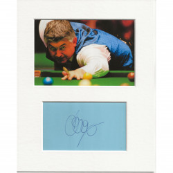 John Parrott signed genuine signature autograph display AFTAL