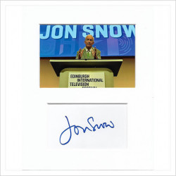 Jon Snow signed genuine signature autograph display AFTAL