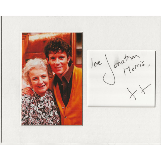 Jonathon Morris signed genuine signature autograph display UACC RD MANUSCRIPT SOCIETY