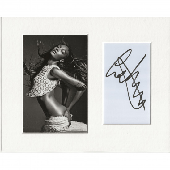Jourdan Dunn signed genuine signature autograph display AFTAL