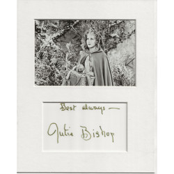 Julie Bishop signed genuine signature autograph display UACC RD MANUSCRIPT SOCIETY