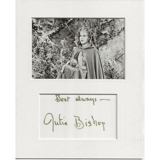 Julie Bishop signed genuine signature autograph display UACC RD MANUSCRIPT SOCIETY