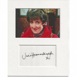 Julie Hesmondhalgh signed genuine signature autograph display AFTAL