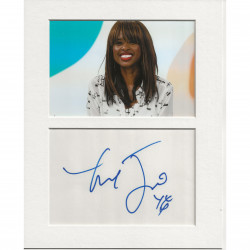 June Sarpong signed genuine signature autograph display UACC RD AFTAL