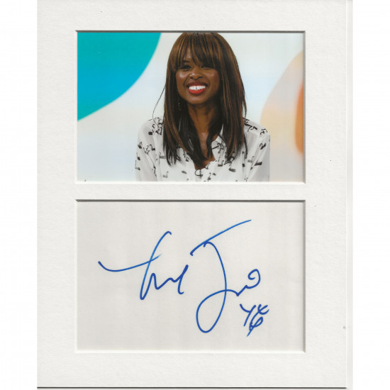 June Sarpong signed genuine signature autograph display UACC RD AFTAL