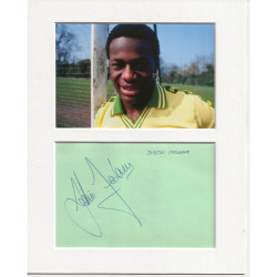 Justin Fashanu signed genuine signature autograph display UACC RD AFTAL