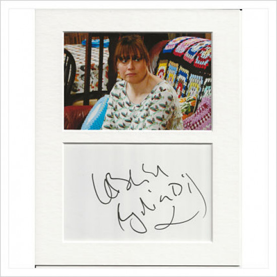 Karen Blick signed genuine signature autograph display AFTAL