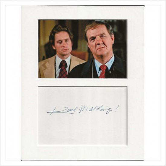 Karl Malden signed genuine signature autograph display AFTAL
