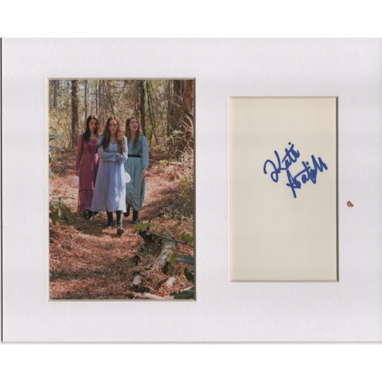 Katie Garfield signed genuine signature autograph display UACC RD MANUSCRIPT SOCIETY
