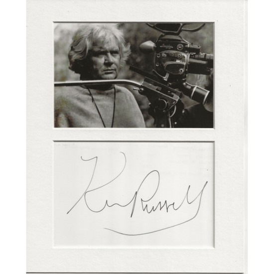 Ken Russell signed genuine signature autograph display UACC RD AFTAL