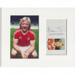Kenny Burns signed genuine signature autograph display AFTAL
